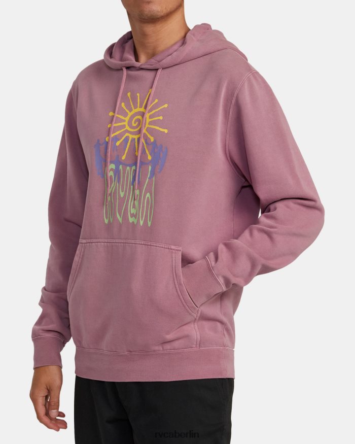 RVCA Kapuzenpullover zur Sonnenanbetung BF4L8X1022 Kleidung Lavendel Männer