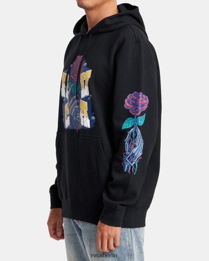 RVCA Martin Anders Manderoid Kapuzenpullover BF4L8X306 Kleidung Schwarz Männer