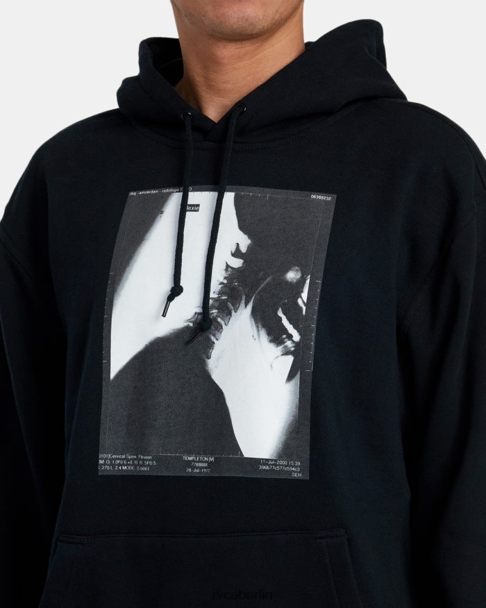 RVCA Röntgen-Hoodie BF4L8X949 Kleidung Schwarz Männer
