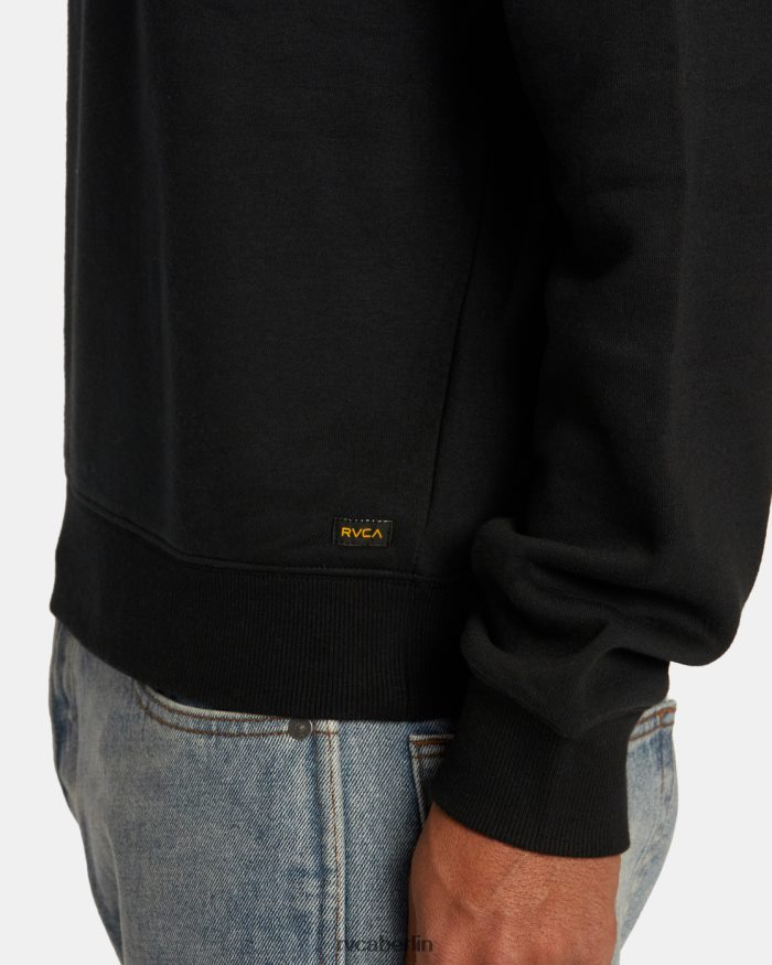 RVCA Tagesschicht-Sweatshirt BF4L8X451 Kleidung Schwarz Männer