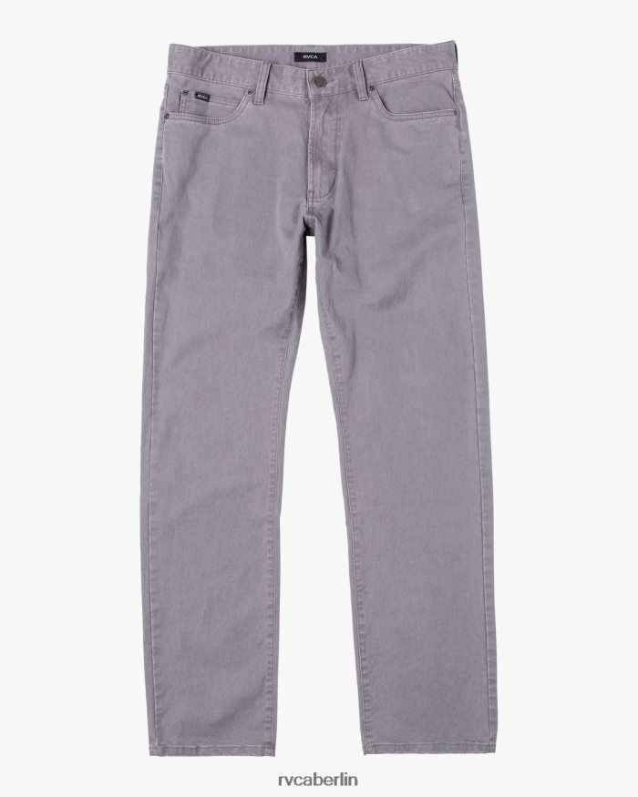 RVCA Slim-Fit-Hose aus Daggers-Twill BF4L8X376 Kleidung Rauch Männer