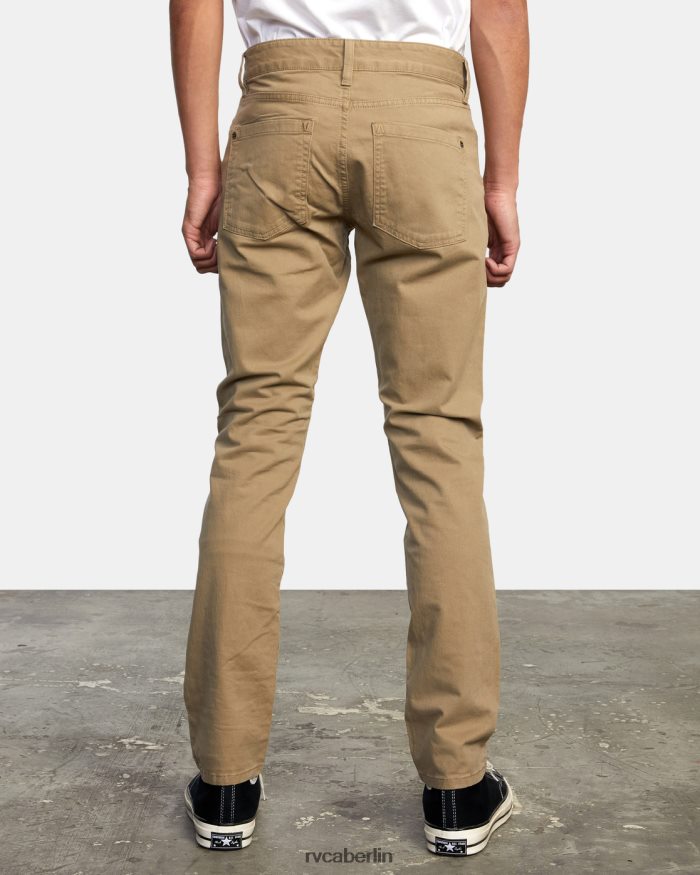 RVCA Slim-Fit-Hose aus Daggers-Twill BF4L8X416 Kleidung Holz Männer