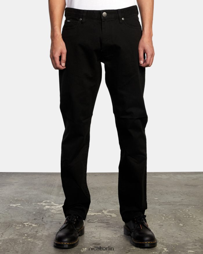 RVCA Slim-Fit-Hose aus Daggers-Twill BF4L8X726 Kleidung Schwarz Männer