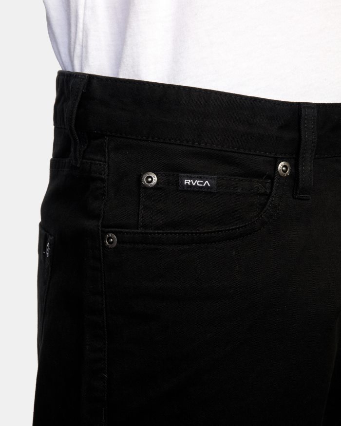RVCA Slim-Fit-Hose aus Daggers-Twill BF4L8X726 Kleidung Schwarz Männer