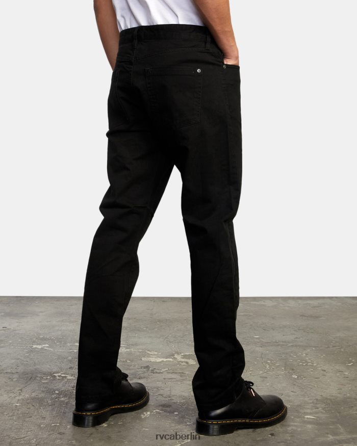 RVCA Slim-Fit-Hose aus Daggers-Twill BF4L8X726 Kleidung Schwarz Männer