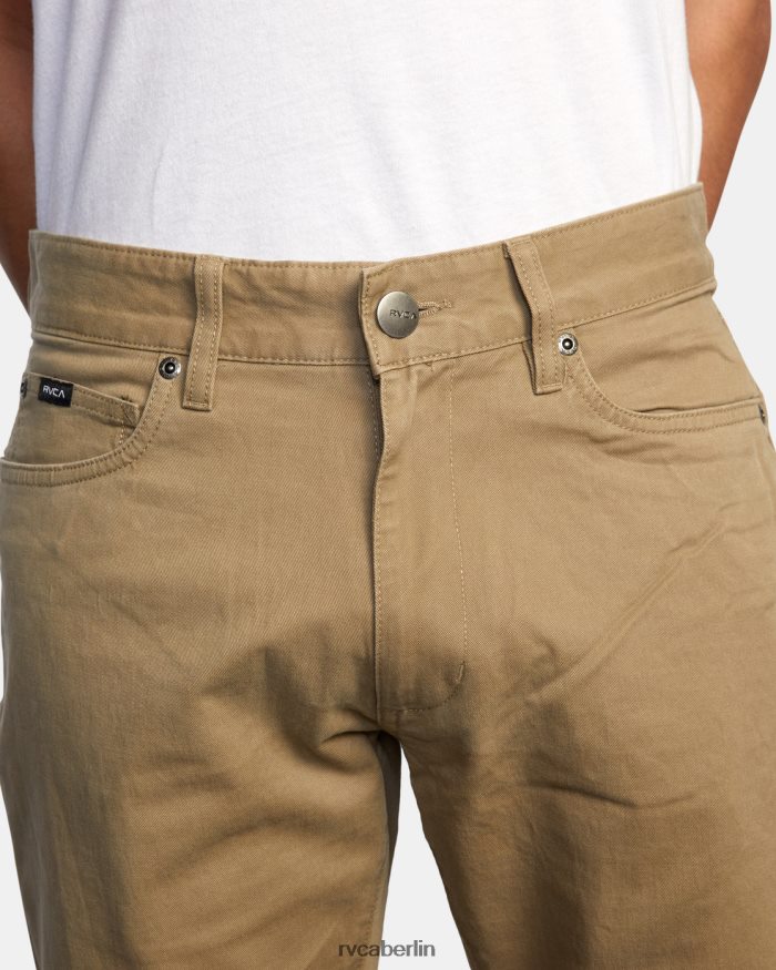 RVCA Slim-Fit-Hose aus Daggers-Twill BF4L8X836 Kleidung Holz Männer
