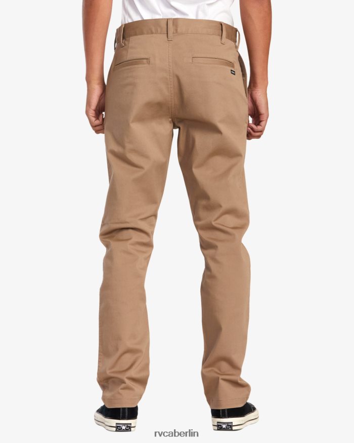 RVCA Stretch-Chinohose fürs Wochenende BF4L8X662 Kleidung dunkles Khaki Männer