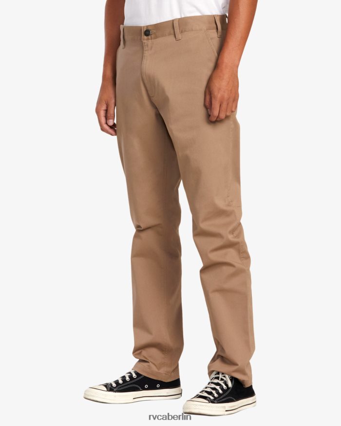 RVCA Stretch-Chinohose fürs Wochenende BF4L8X662 Kleidung dunkles Khaki Männer