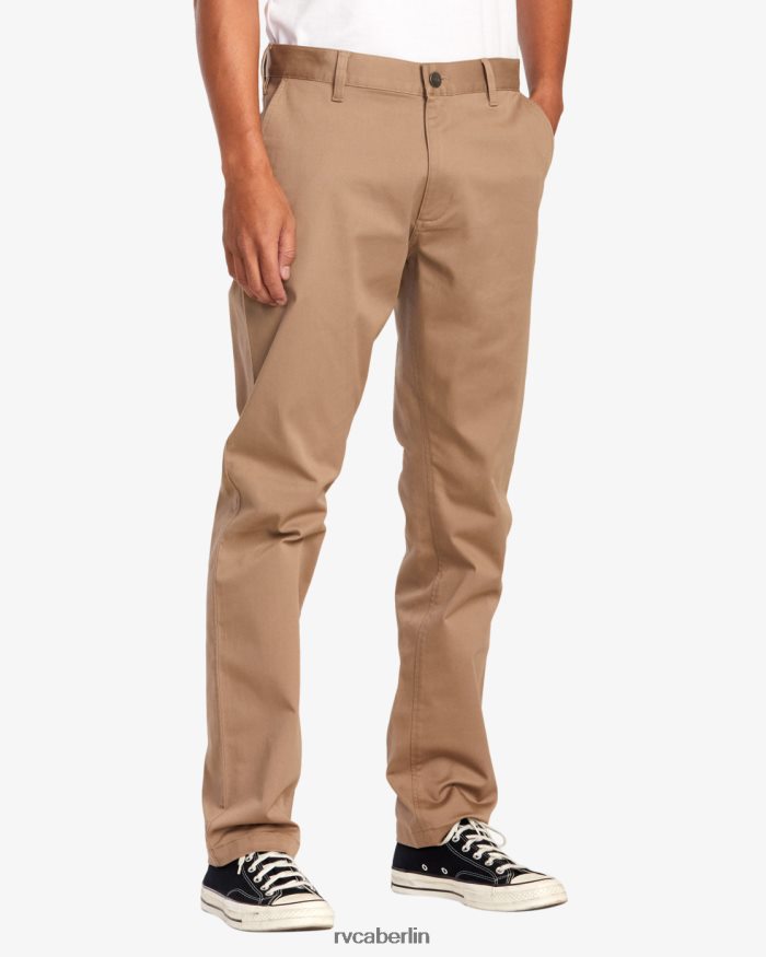 RVCA Stretch-Chinohose fürs Wochenende BF4L8X662 Kleidung dunkles Khaki Männer