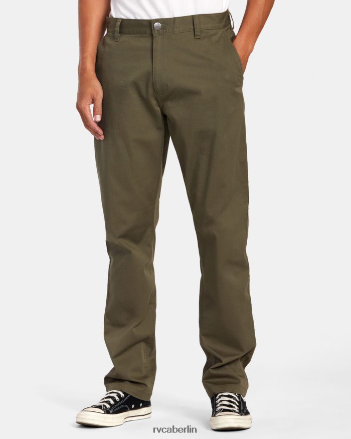 RVCA Stretch-Chinohose fürs Wochenende BF4L8X707 Kleidung Olive Männer