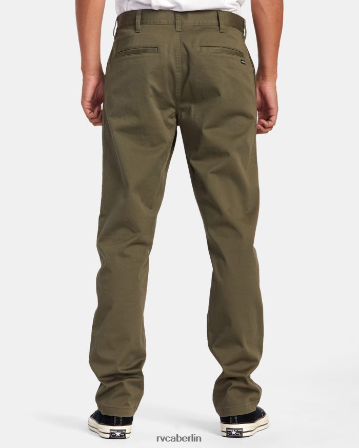 RVCA Stretch-Chinohose fürs Wochenende BF4L8X707 Kleidung Olive Männer