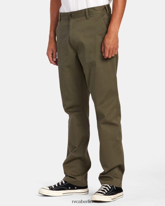 RVCA Stretch-Chinohose fürs Wochenende BF4L8X707 Kleidung Olive Männer