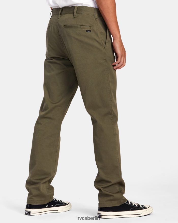 RVCA Stretch-Chinohose fürs Wochenende BF4L8X707 Kleidung Olive Männer