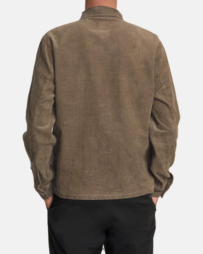 RVCA Americana-Cord-Überhemd BF4L8X553 Kleidung Pilz Männer
