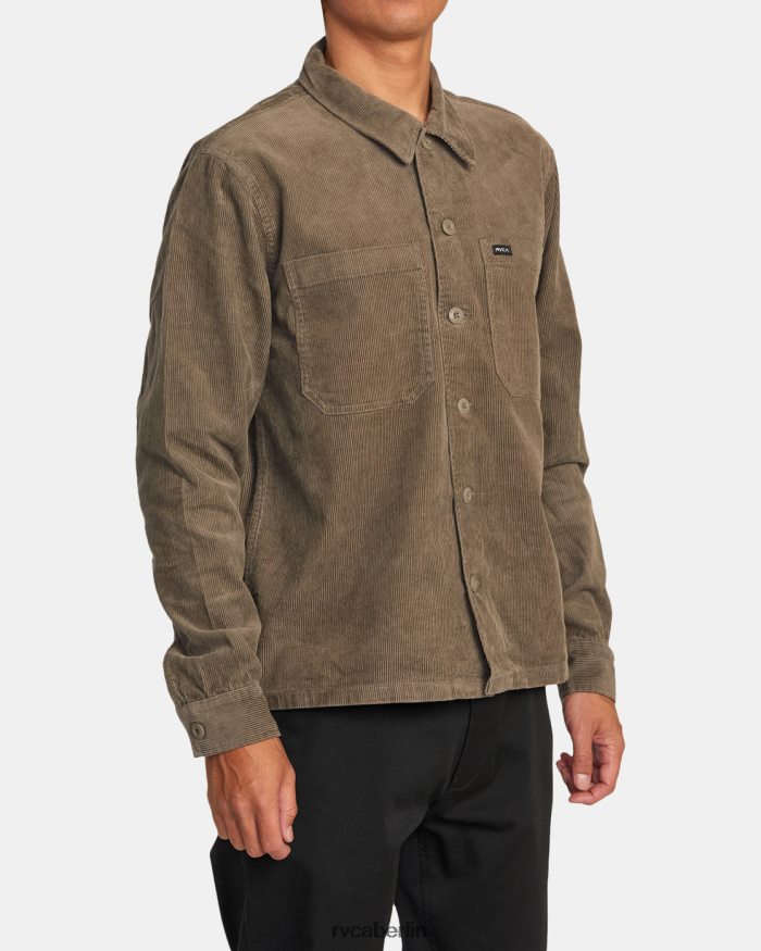 RVCA Americana-Cord-Überhemd BF4L8X553 Kleidung Pilz Männer