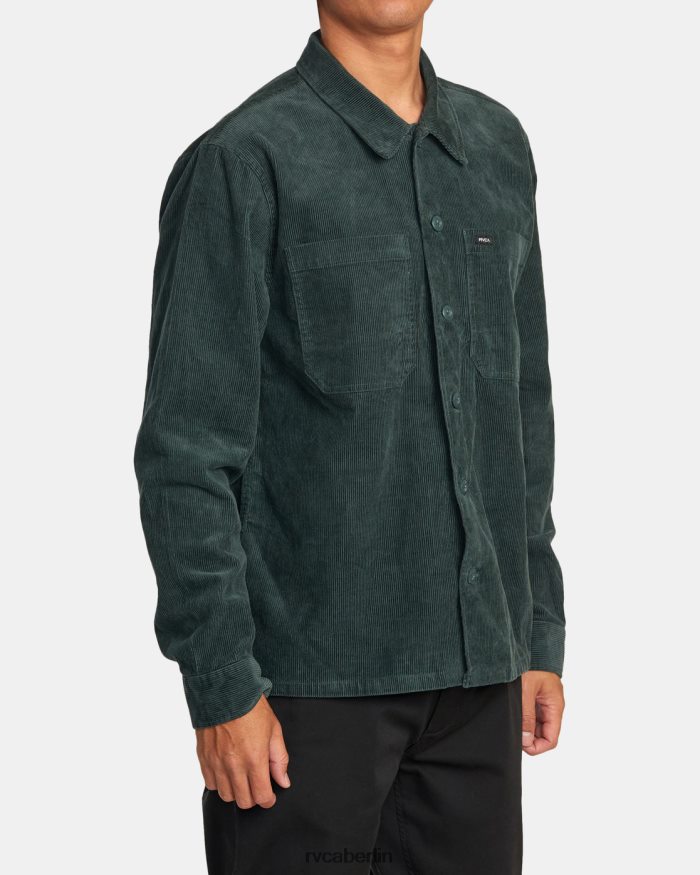 RVCA Americana-Cord-Überhemd BF4L8X568 Kleidung jägergrün Männer