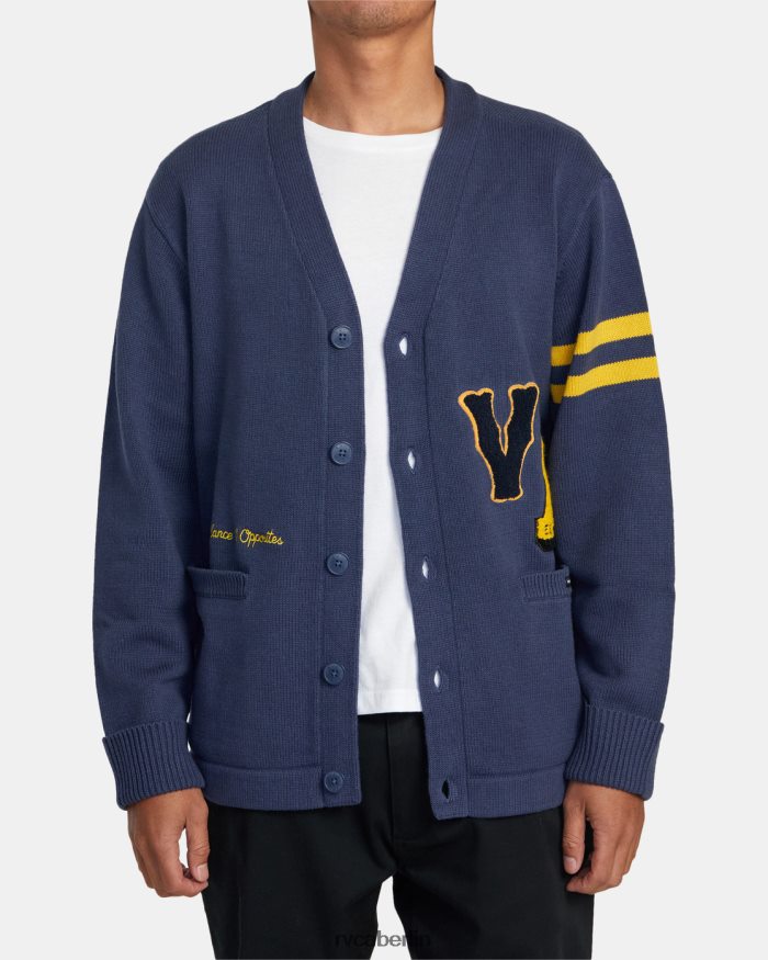 RVCA Letterman-Pullover BF4L8X531 Kleidung stimmungsvolles Blau Männer