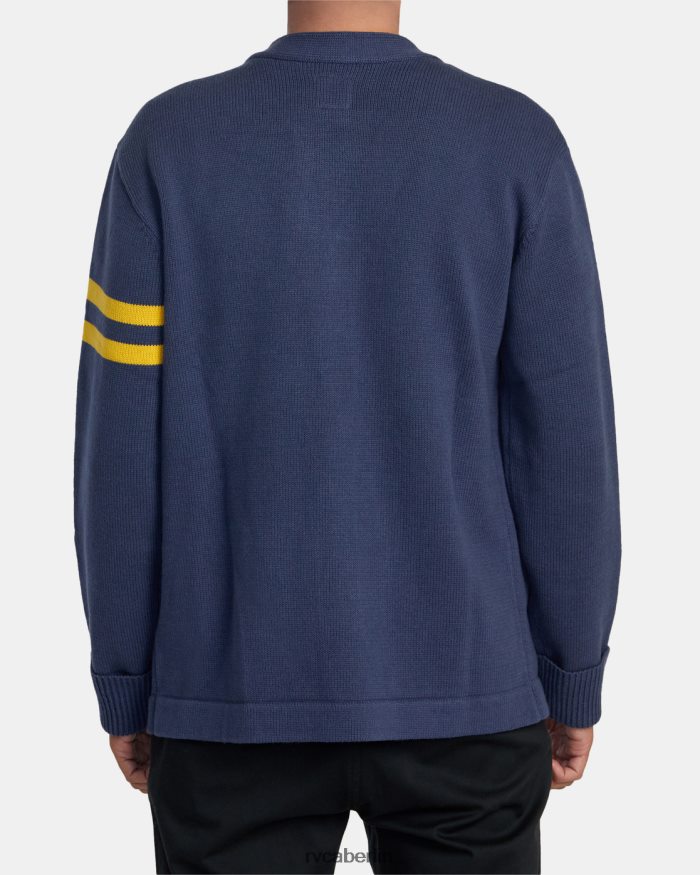 RVCA Letterman-Pullover BF4L8X531 Kleidung stimmungsvolles Blau Männer