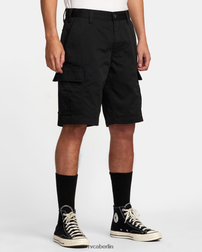 RVCA Americana-Cargoshorts aus der Rezessionskollektion BF4L8X342 Kleidung Schwarz Männer