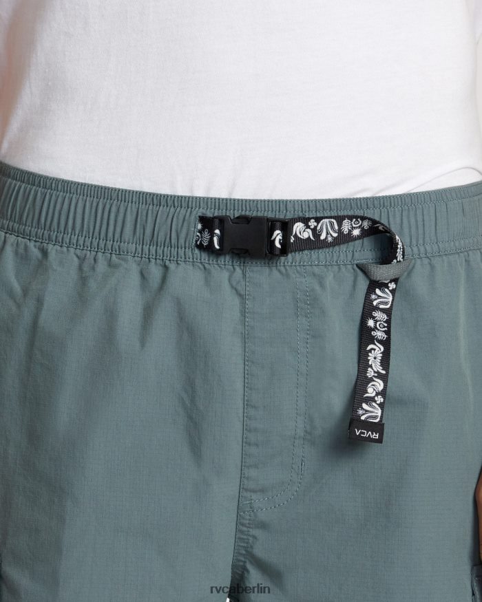 RVCA Civic Utility 18 elastische Shorts BF4L8X105 Kleidung Balsamgrün Männer