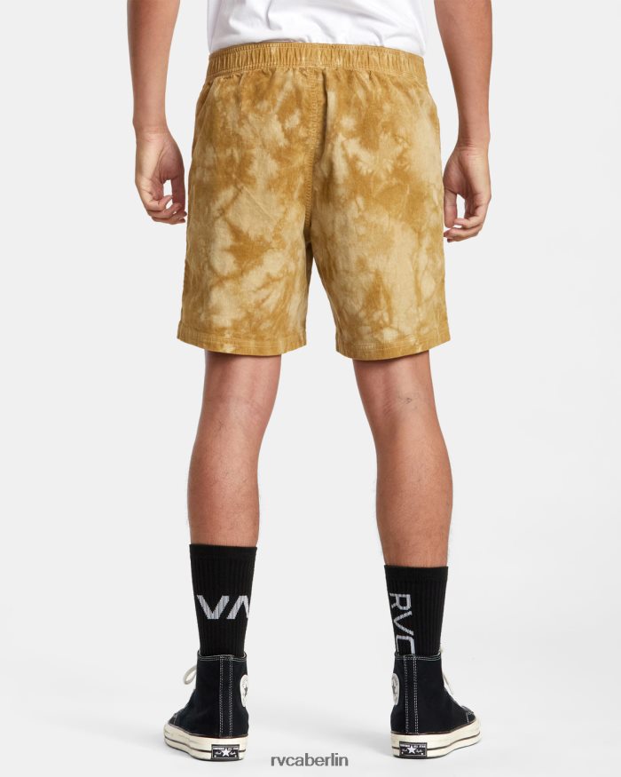 RVCA Civic gebleichte 18 elastische Shorts BF4L8X251 Kleidung Butterscotch Männer