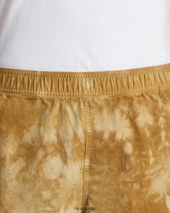 RVCA Civic gebleichte 18 elastische Shorts BF4L8X251 Kleidung Butterscotch Männer