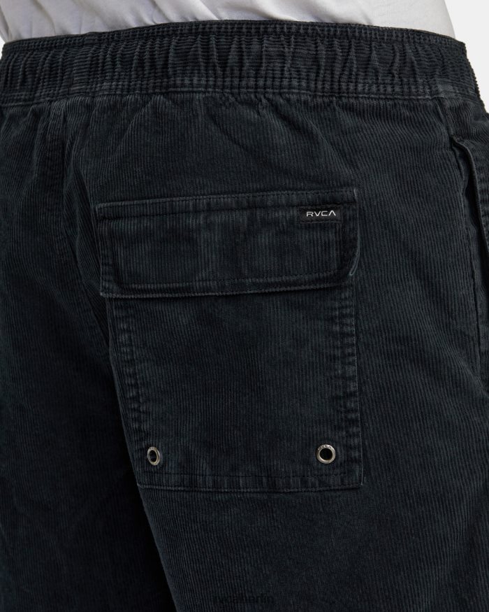 RVCA Escape Cordshorts mit elastischem Bund 17 BF4L8X693 Kleidung Schwarz Männer