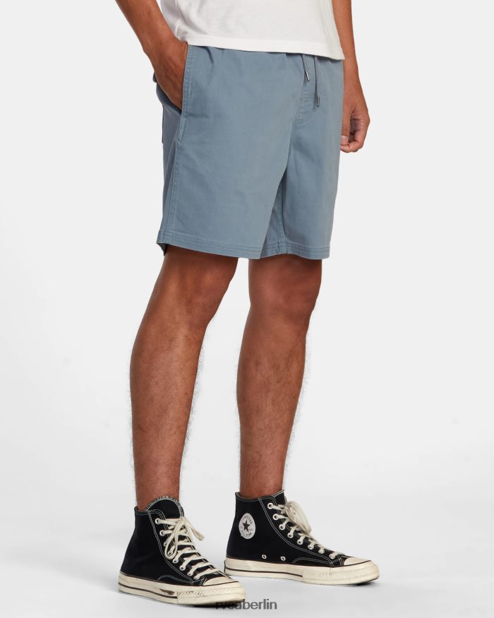 RVCA Escape Walkshorts mit elastischem Bund 17 BF4L8X389 Kleidung Industrieblau Männer