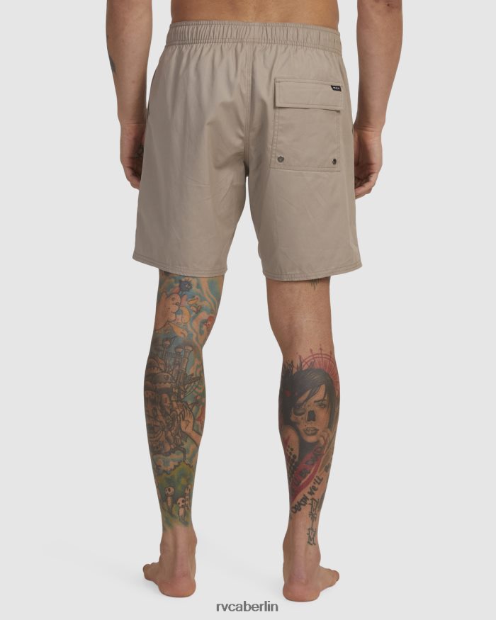 RVCA Gegensätze Hybrid-Amphibien-Shorts mit elastischem Bund BF4L8X476 Kleidung Holz Männer