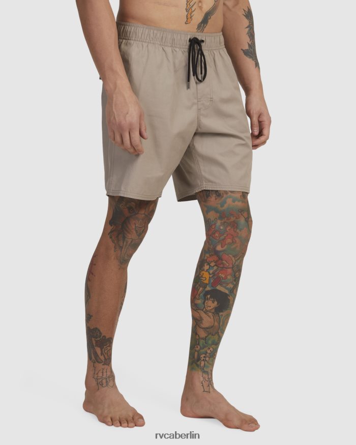 RVCA Gegensätze Hybrid-Amphibien-Shorts mit elastischem Bund BF4L8X476 Kleidung Holz Männer