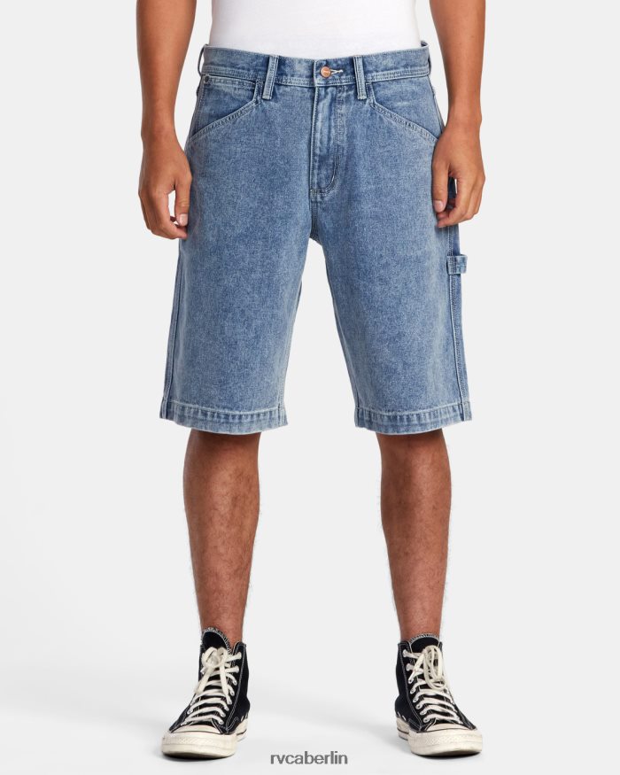 RVCA Kettenhemd-Jeansshorts BF4L8X925 Kleidung gebrochene blaue Waschung Männer