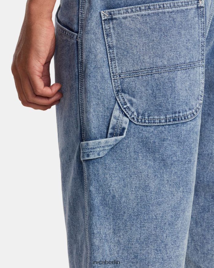 RVCA Kettenhemd-Jeansshorts BF4L8X925 Kleidung gebrochene blaue Waschung Männer