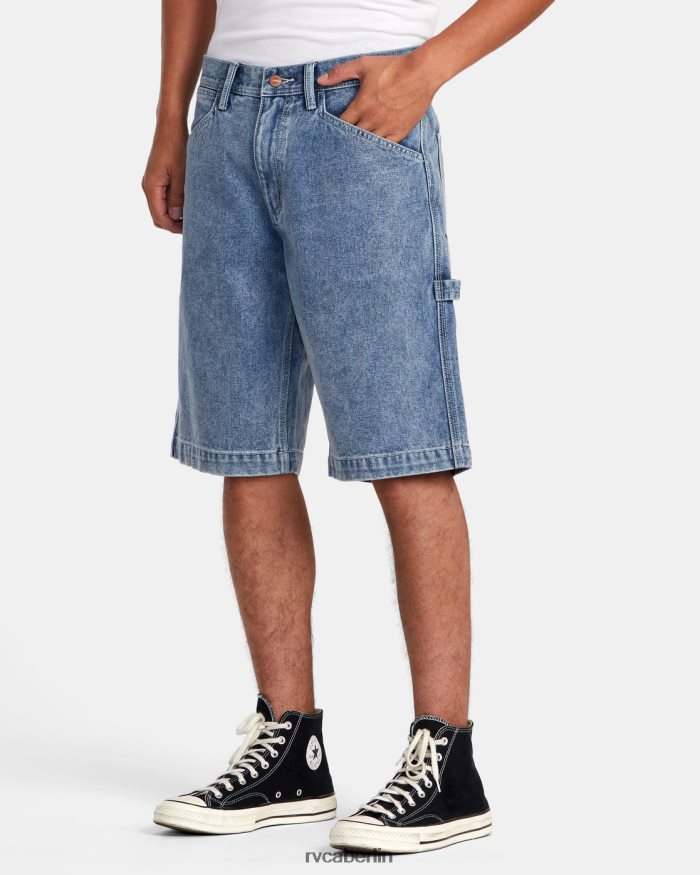 RVCA Kettenhemd-Jeansshorts BF4L8X925 Kleidung gebrochene blaue Waschung Männer