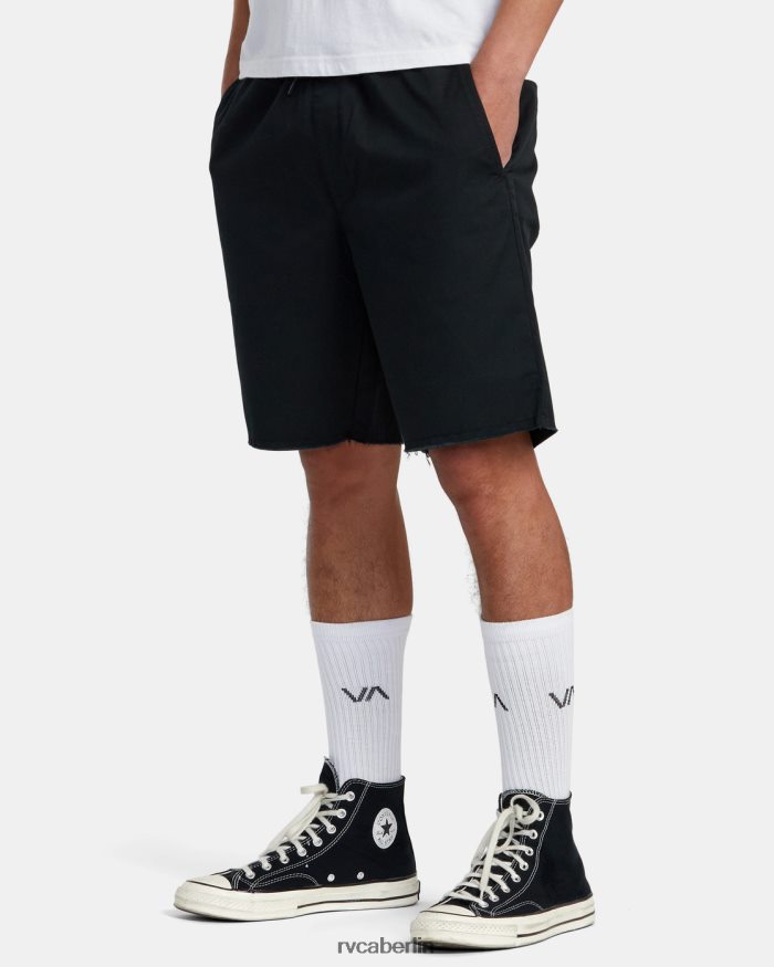 RVCA Weekend-Shorts mit elastischem Bund BF4L8X212 Kleidung Schwarz Männer