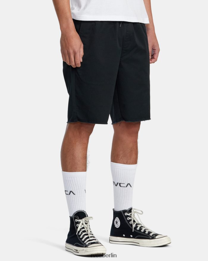 RVCA Weekend-Shorts mit elastischem Bund BF4L8X212 Kleidung Schwarz Männer