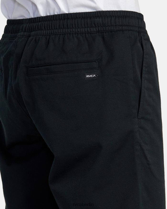RVCA Weekend-Shorts mit elastischem Bund BF4L8X212 Kleidung Schwarz Männer