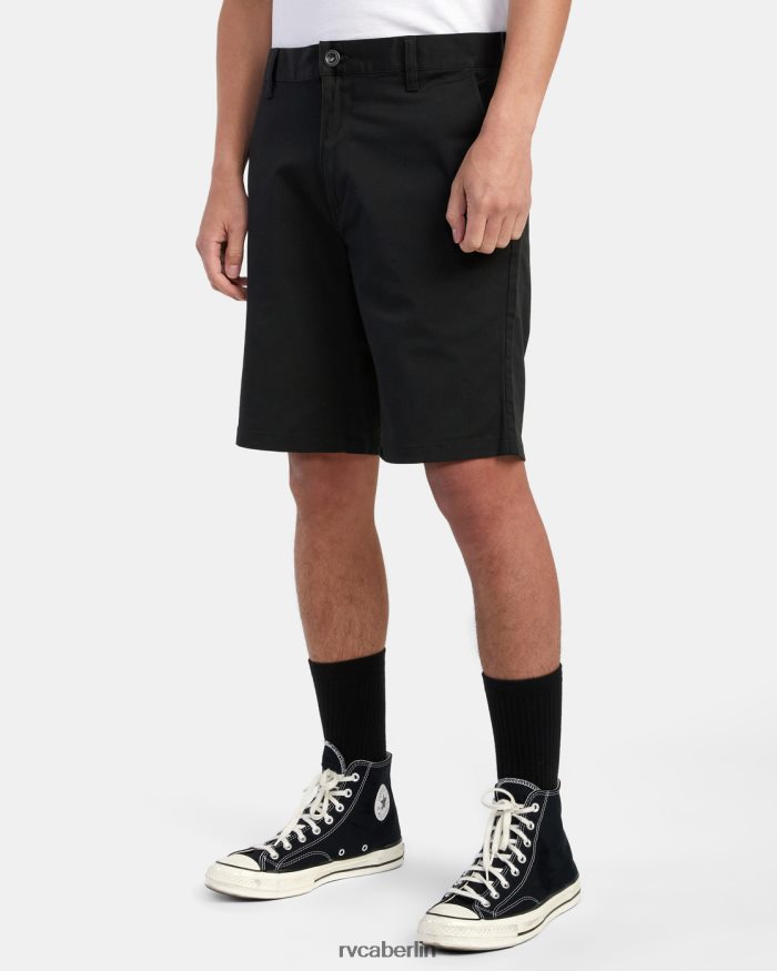RVCA Weekend-Stretch-Chinoshorts 20 BF4L8X661 Kleidung Schwarz Männer