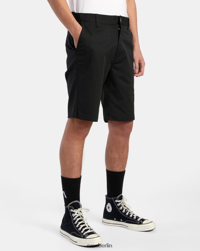 RVCA Weekend-Stretch-Chinoshorts 20 BF4L8X661 Kleidung Schwarz Männer