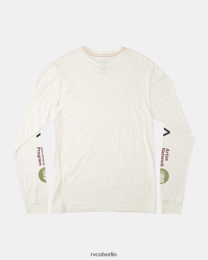RVCA ANP-Langarm-T-Shirt BF4L8X196 Kleidung Altweiß Männer