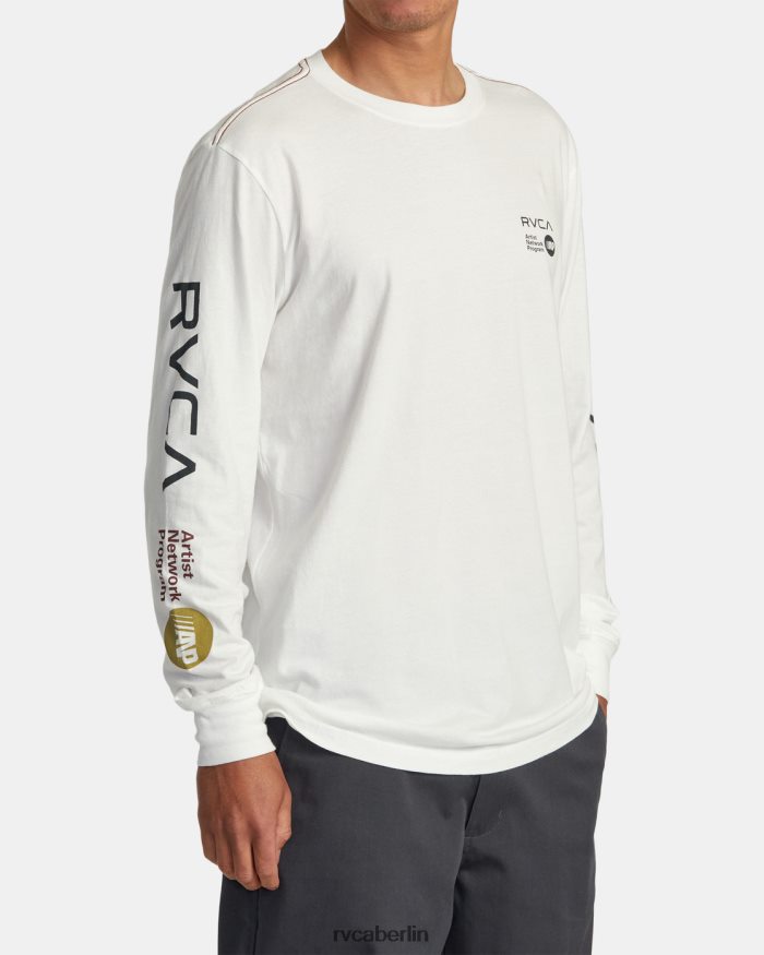 RVCA ANP-Langarm-T-Shirt BF4L8X196 Kleidung Altweiß Männer