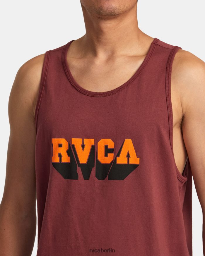 RVCA Aufpralltank BF4L8X131 Kleidung Ochsenblutrot Männer