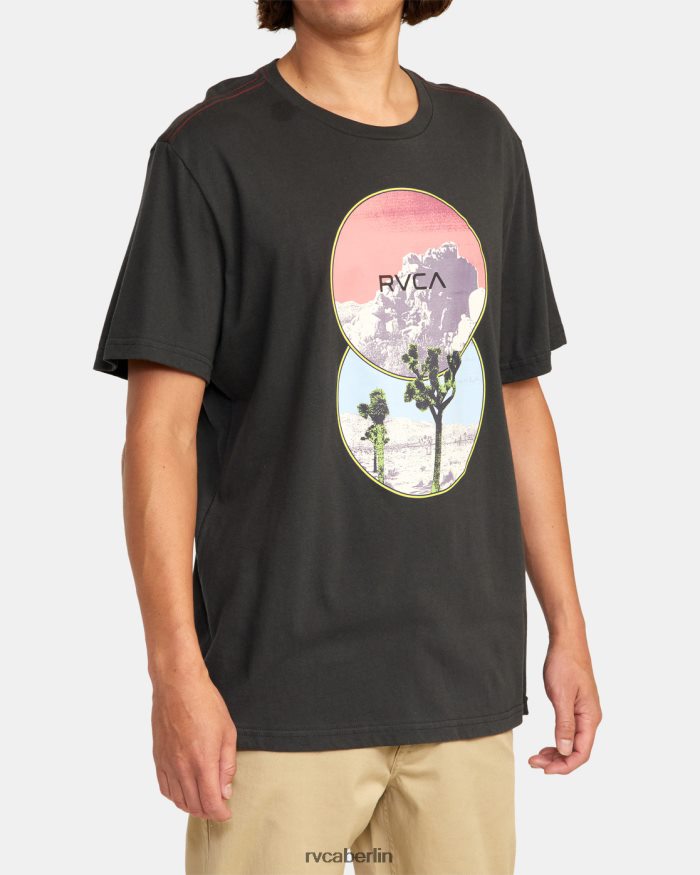 RVCA Badland-T-Shirt BF4L8X636 Kleidung Pirat schwarz Männer