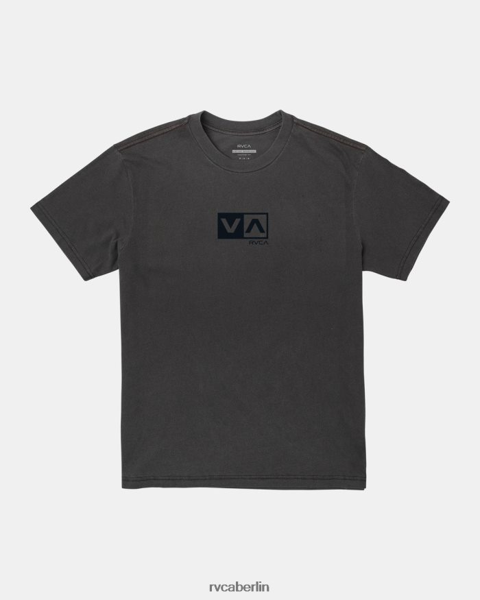 RVCA Balance-Flock-T-Shirt BF4L8X385 Kleidung Schwarz Männer
