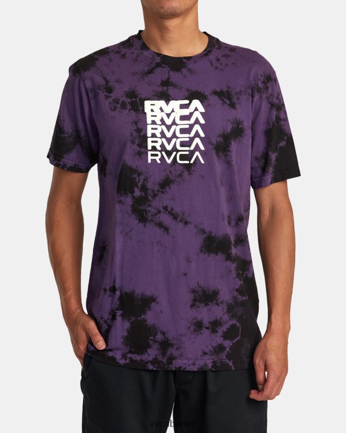 RVCA Degen-T-Shirt BF4L8X22 Kleidung lila Krawattenfarbe Männer