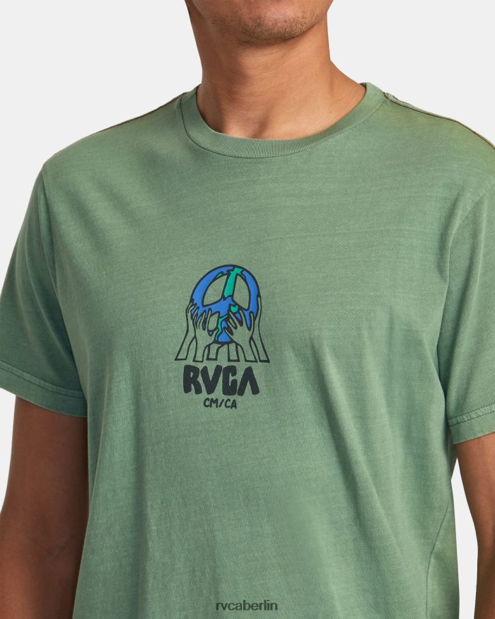 RVCA Earth-Corp-T-Shirt BF4L8X123 Kleidung Verdite Männer