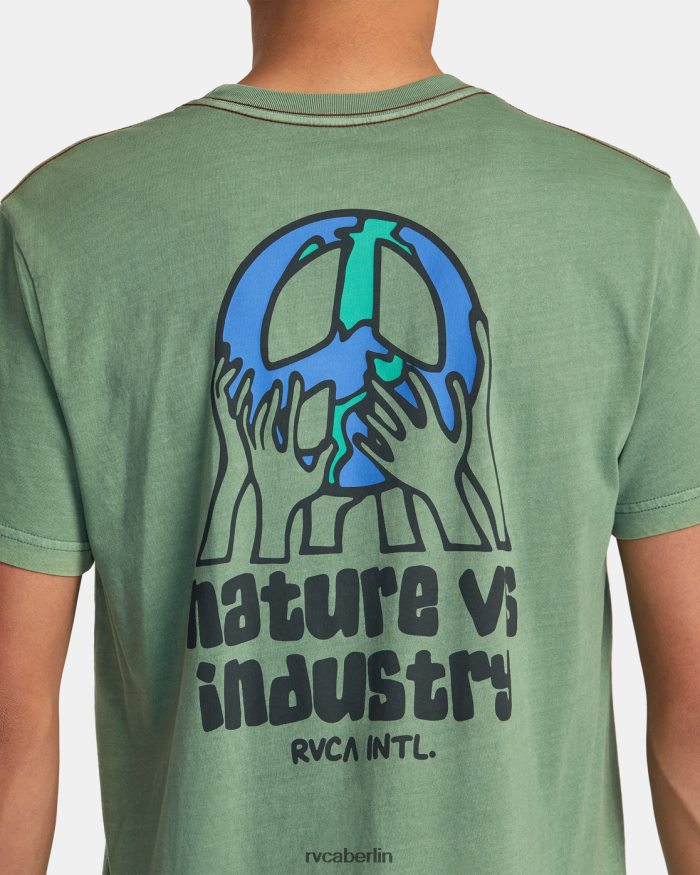 RVCA Earth-Corp-T-Shirt BF4L8X123 Kleidung Verdite Männer