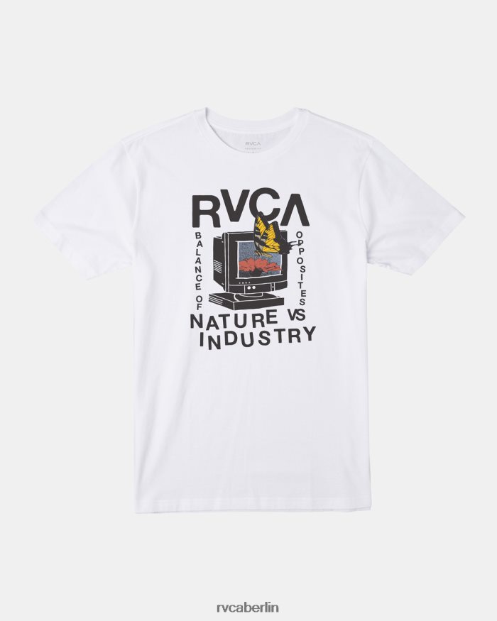 RVCA Einwahl-T-Shirt BF4L8X380 Kleidung Weiß Männer