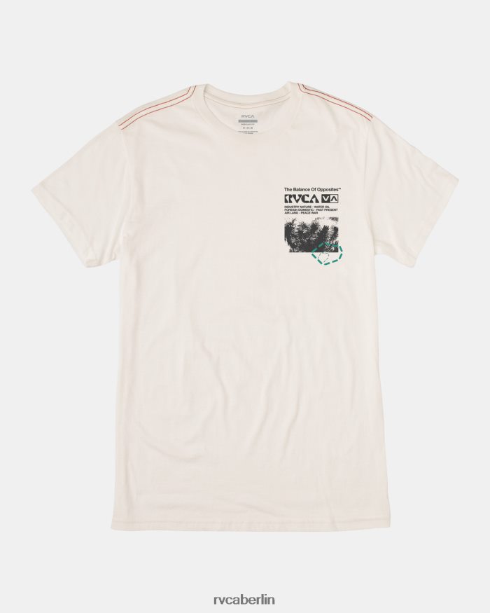 RVCA Ethnobotonie-T-Shirt BF4L8X183 Kleidung Altweiß Männer