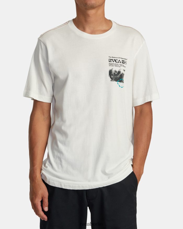 RVCA Ethnobotonie-T-Shirt BF4L8X183 Kleidung Altweiß Männer