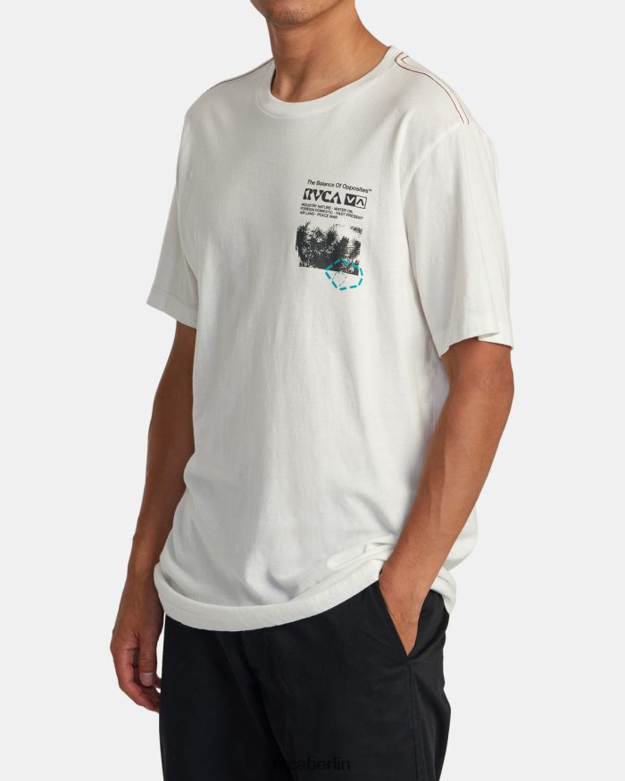 RVCA Ethnobotonie-T-Shirt BF4L8X183 Kleidung Altweiß Männer